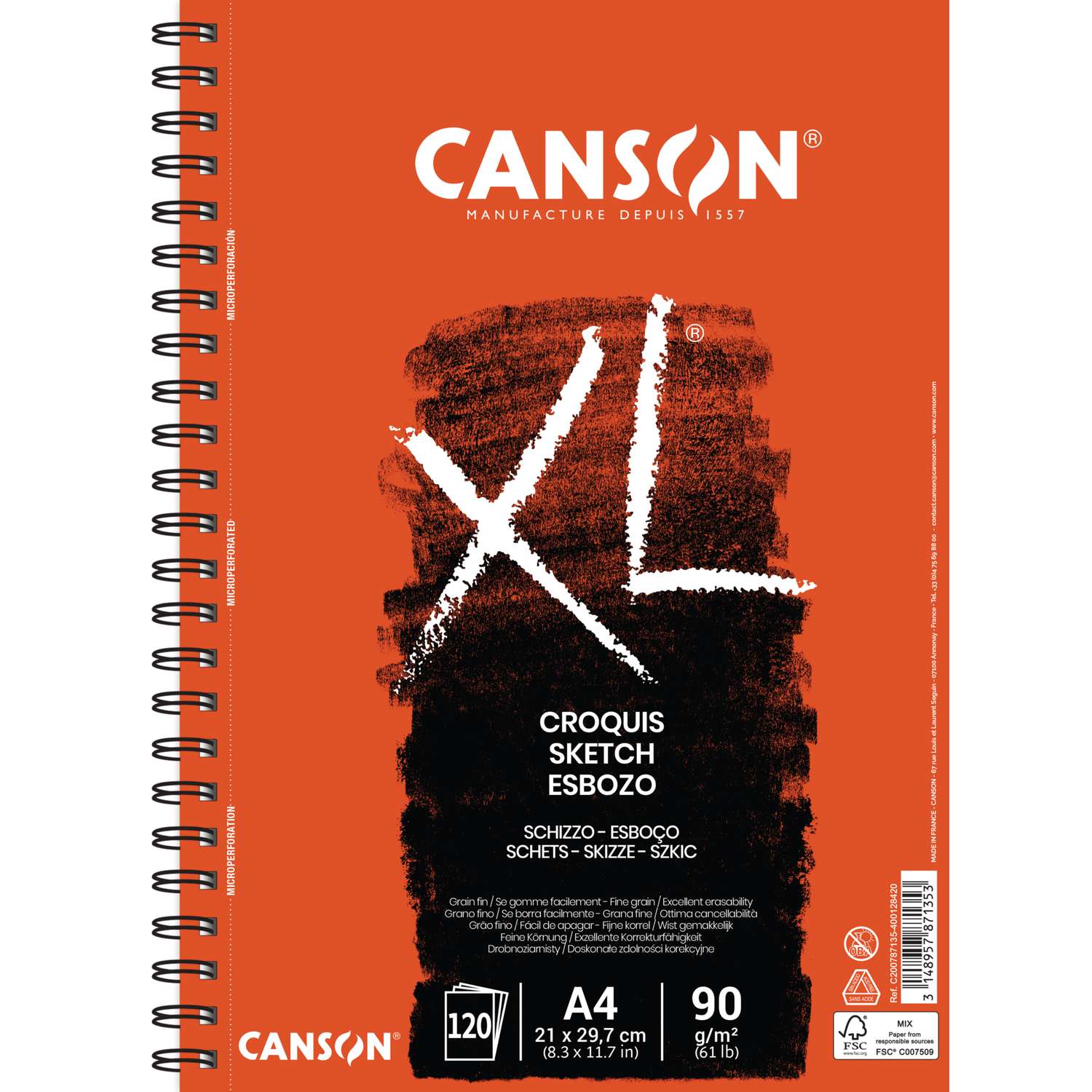 Canson XL Croquis Spiral Sketch Pads | 50,000+ Art Supplies | Your 